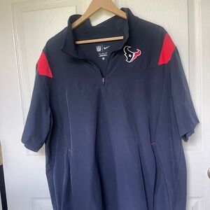 Houston Texans Mens Field "Coach" Zip up dry fit Team shirt